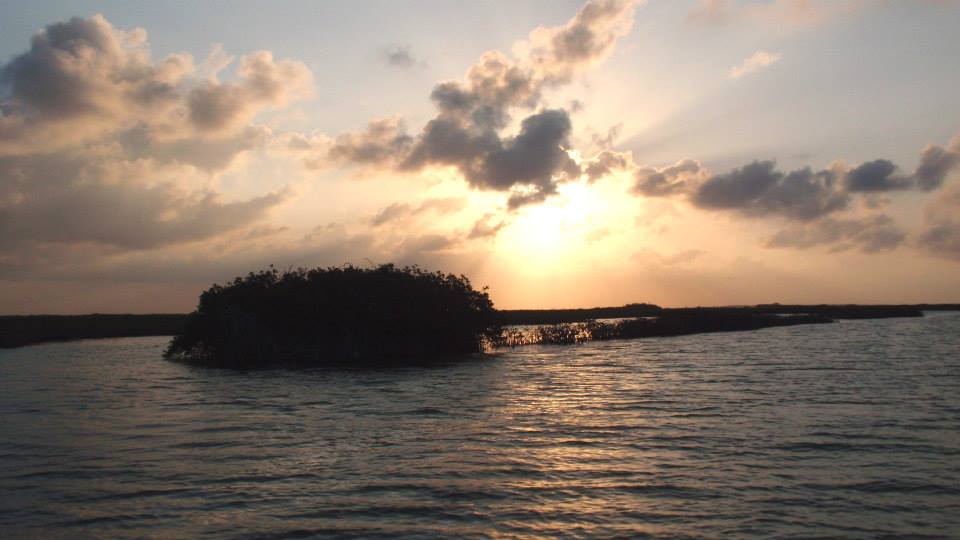 sunset in tulum